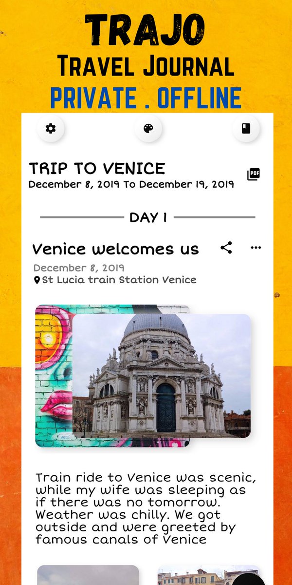 PackStampHQ's tweet photo. 📑✍️📸 New App Launched. Link in bio.

Trajo - Minimalist Travel Bullet journal launched for #android
Private app - needs no login.

 #flutterdev
#traveltribe #Writers #writerscommunity
#travelphotography #traveling #travelblogger #joural #traveldiary #bulletjournal #travel https://t.co/5ram1n0eCx