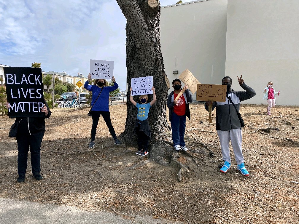 Peaceful protest in my community together we stand against police brutality #BlackLivesMatter #StopKillingUs #2020Protests #America #world