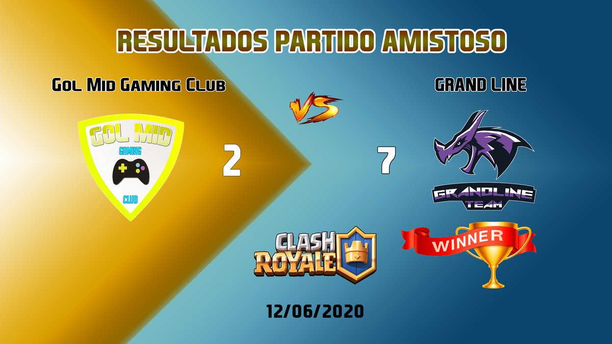 Estos son los resultados del enfrentamiento amistoso del día de ayer.

Gracias a GrandLine por permitirnos este encuentro y a su plantilla presentada. ;)
Nuestra total admiración y esperamos verlos de nuevo.
<a href="/grandline_cr/">GrandLine - Quedate en casa</a>
Síguenos en todas las redes:
<a href="/GolMid_Oficial/">Gol Mid Gaming Club │GolMid-GC</a> / Gol Mid GC