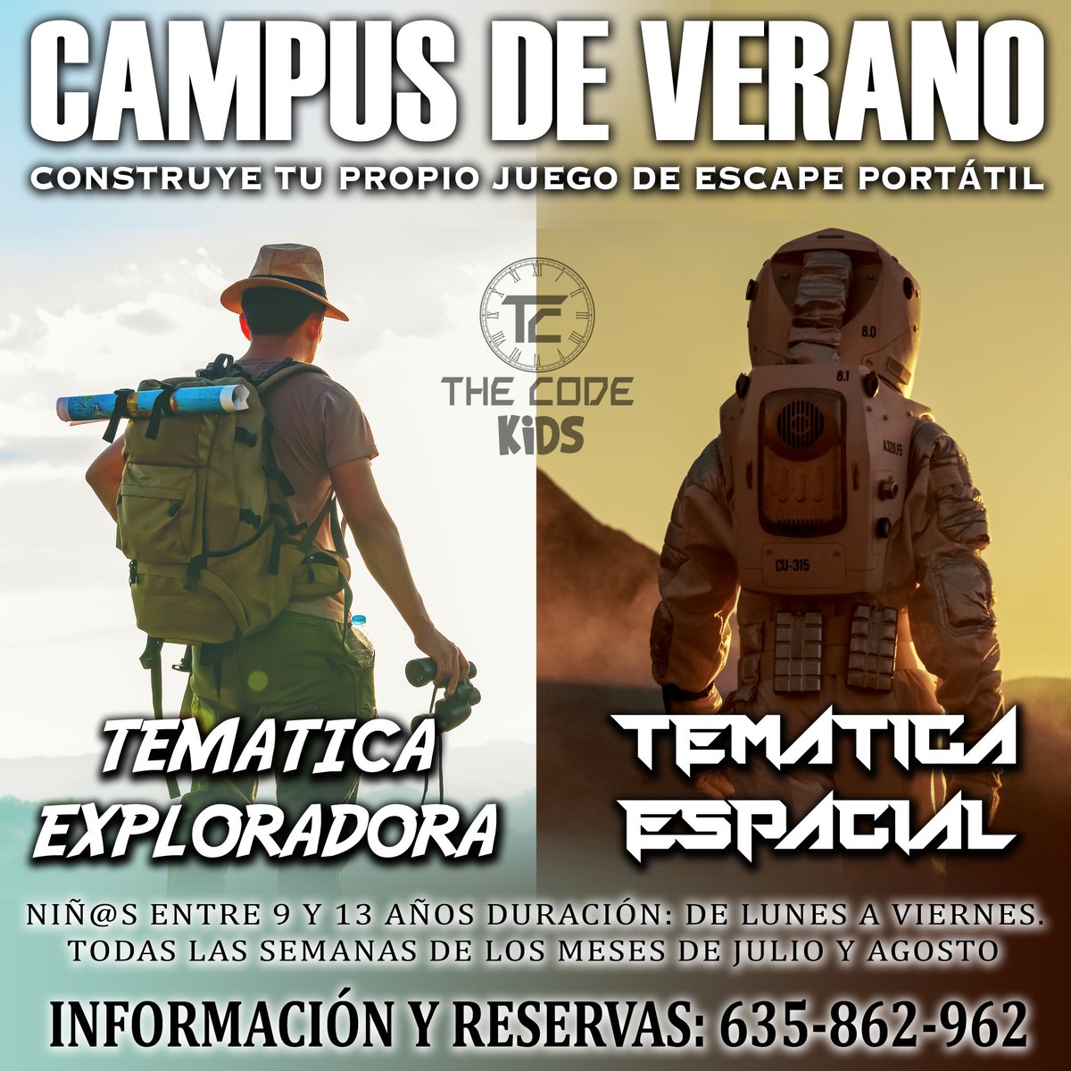 TheCodeEscape's tweet image. ¡CAMPAMENTO PARA NIÑ@S: CONSTRUYE TU PROPIO ESCAPE ROOM!