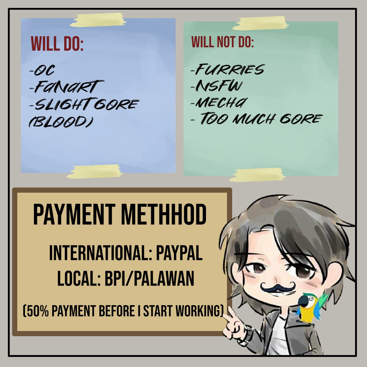 Kcpscs's tweet photo. Hello! I updated my commission chart! I kinda lowered the price hahahaha so Yeah!
  
RTs are very appreciated! 

DM me if interested or Send me a mail kayepscs@gmail.com

Thank you!❤️

#artph #commissionsopen #artcommissions https://t.co/Q8zdVQEeEJ