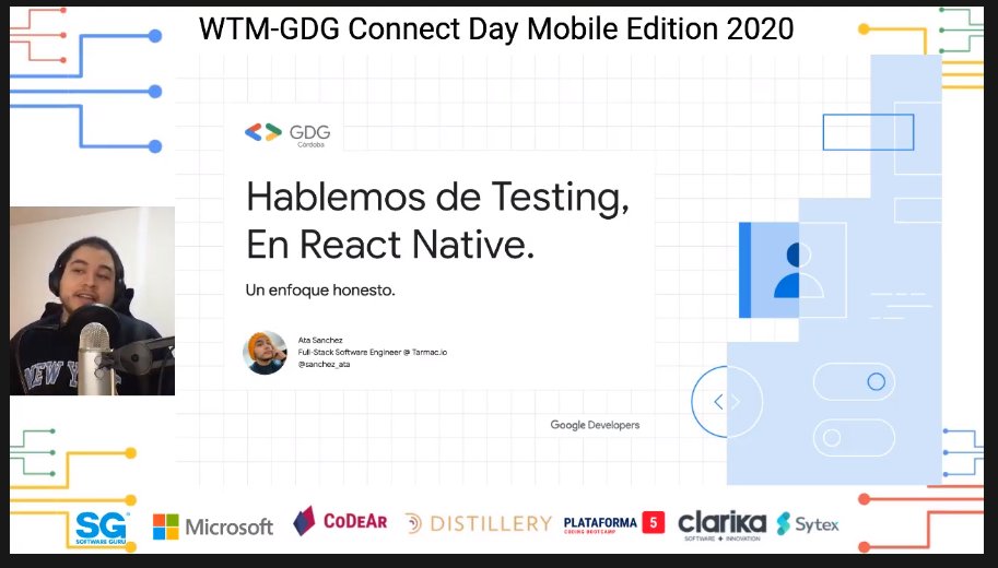SomosCodear's tweet image. Cerrando el #ConnectDayMobileEdition, Ata Sánchez (@sanchez_ata) nos cuenta sobre estrategias de #testing en #ReactNative.