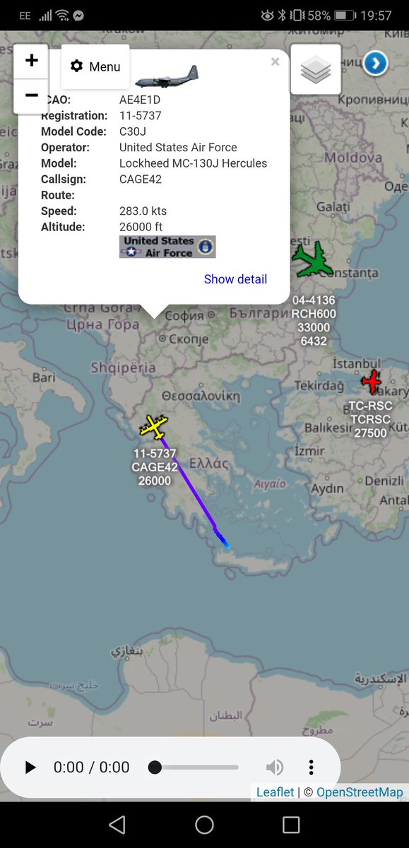 freedar_uk's tweet photo. #USAF - Lockheed MC-130J - #CAGE42 - #352SOW | #67SOS - RAF Mildenhall 🇺🇸🇬🇧
Appears To Have Just Departed NSA Souda Bay 🇬🇷 & Should Be Heading Back To @RAFMildenhall. https://t.co/w8hVeCBlVr