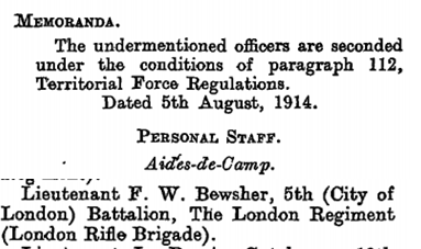 Appointed ADC 1914