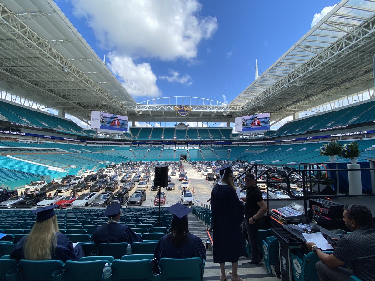 .<a href="/GulliverPrep_/">Gulliver Preparatory School</a>'s 44th Commencement was unlike any before it in the history of our school. What an incredible ceremony honoring and celebrating our amazing Class of 2020! Congratulations graduates!! Many thanks to <a href="/HardRockStadium/">Hard Rock Stadium</a> for hosting us! #ProudRaiderFamily #GulliverPride
