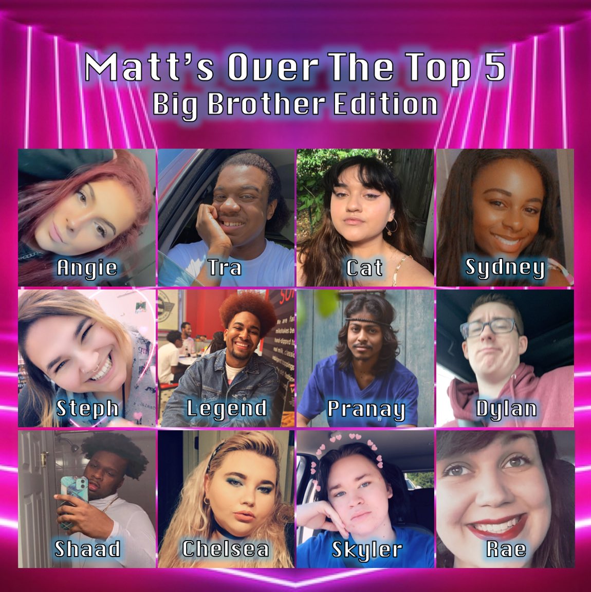 MattsOverTheTop's tweet photo. Updated memory wall! Season is still tonight. #MOTT5 https://t.co/BEN2zzajQP