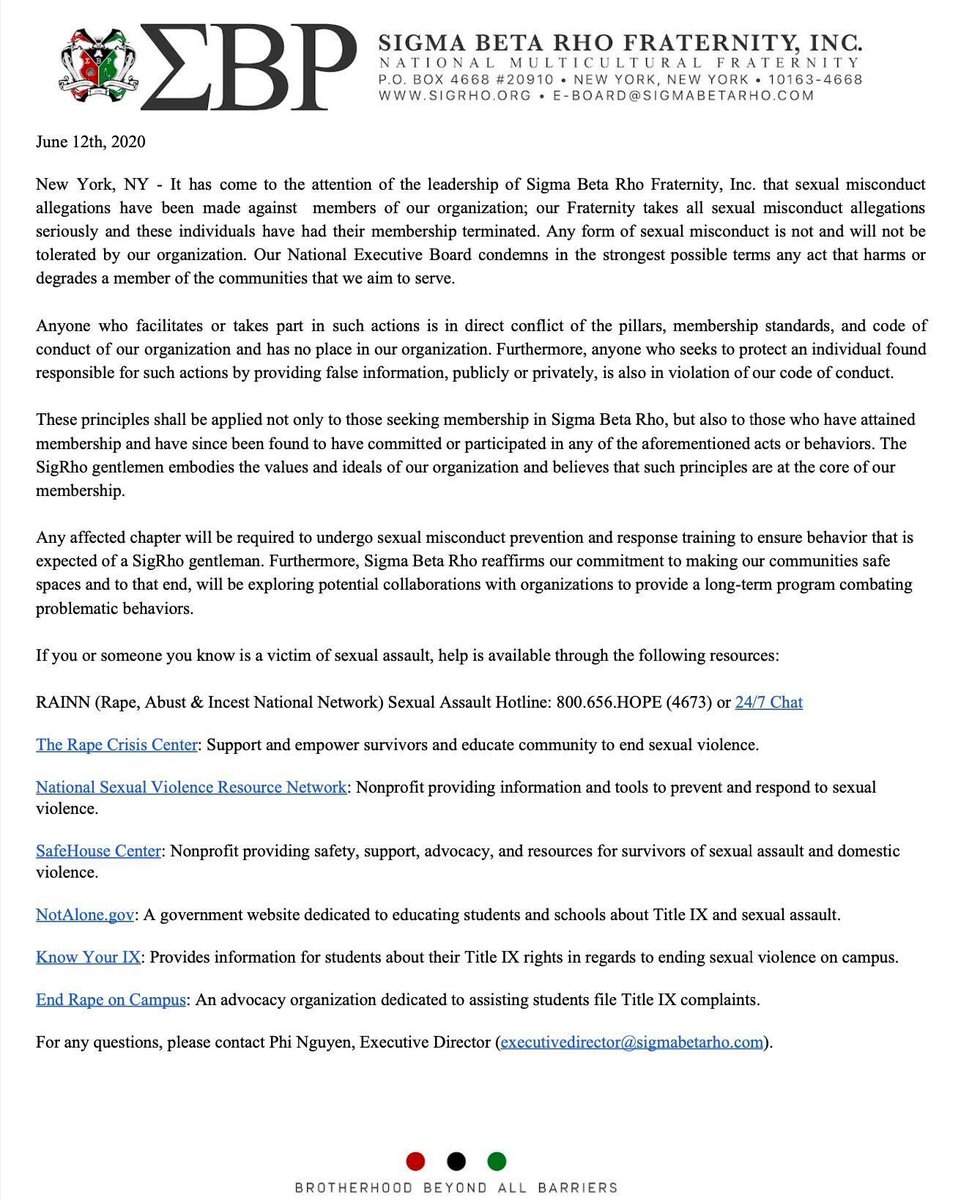 Sigma Beta Rho tweet media