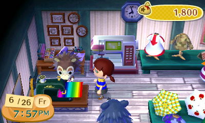 BunE_Bot's tweet photo. on the same day gay marriage was legalized in the us, i walked into my able sisters and saw sable sewing this. 2020 the first few days of pride, i walk in to see sable sewing this in my new horizons island. in conclusion sable said gay rights https://t.co/cfvHIEh0GX