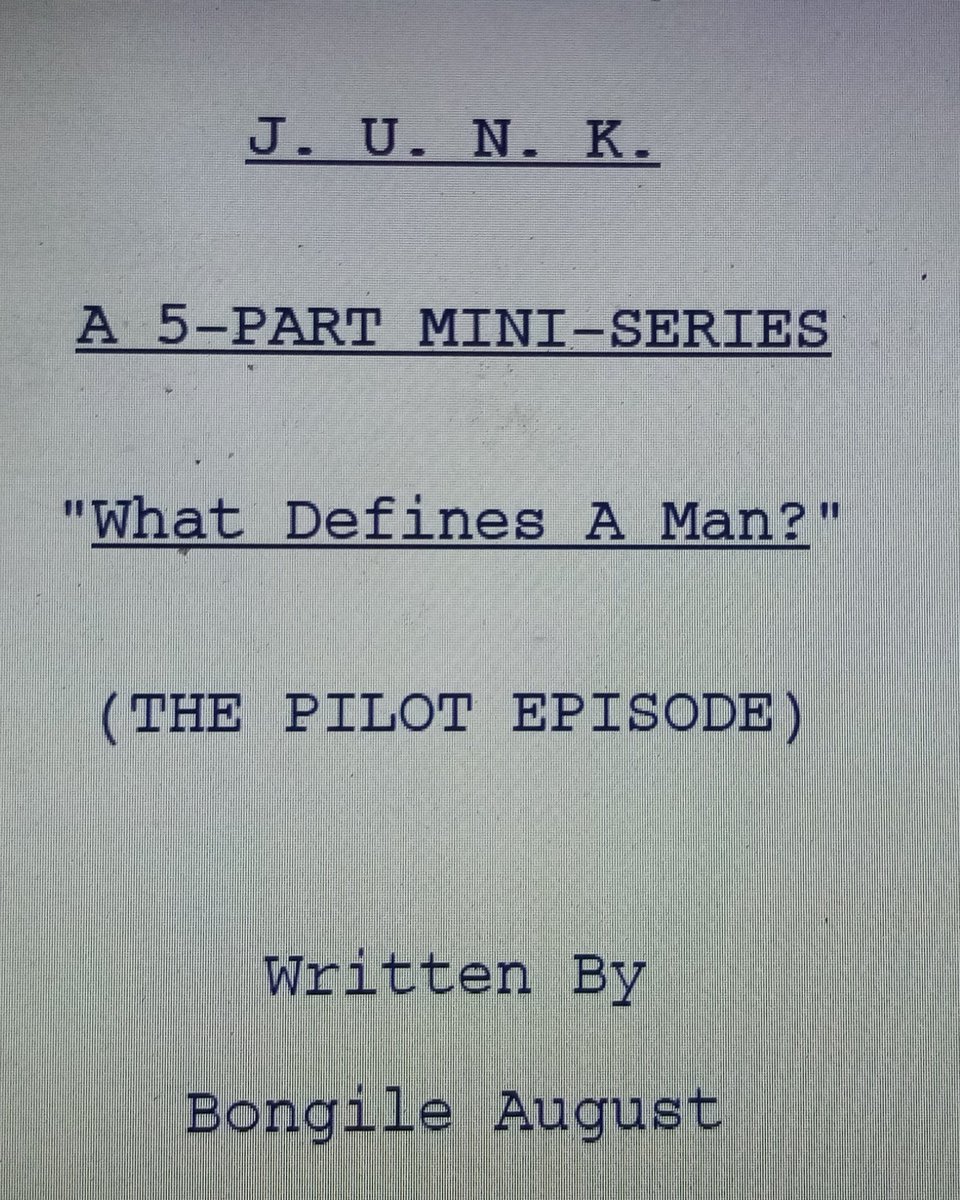 OfficialBongile's tweet image. Soon...

#FutureTVWriter #TelevisionWriting #PilotScript #TVPilot #Screenwriting #Creative #Dreamer