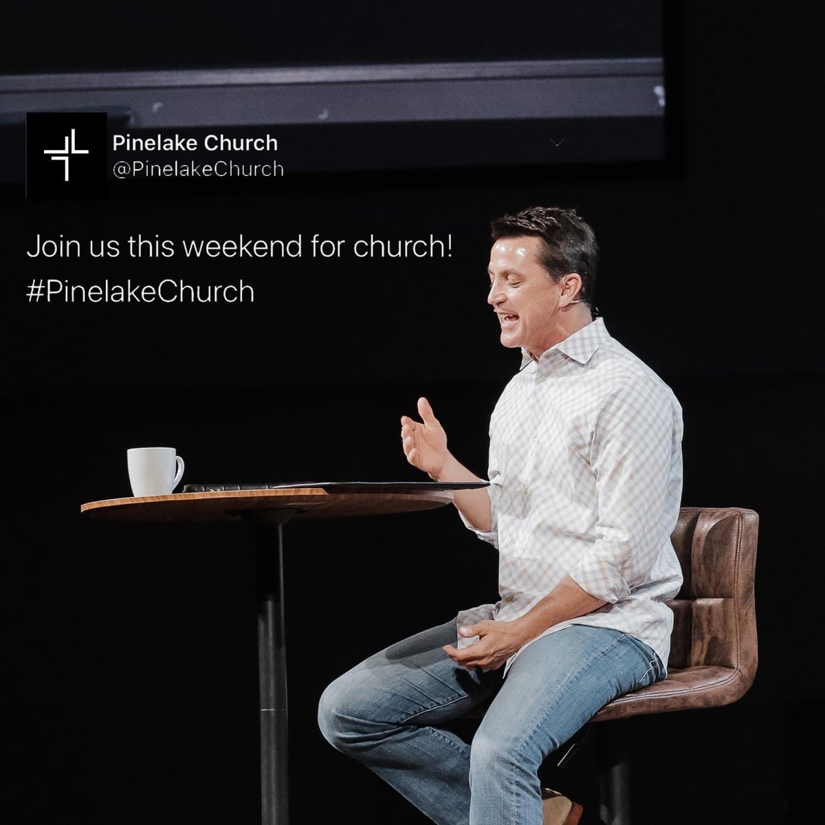 We can't wait to connect with you online for church! Join us tonight at 5 pm or 6:30 pm!  #PinelakeChurch 🙌
