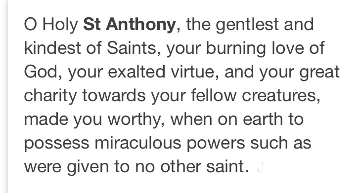Today is the feast day of St. Anthony.  Spirit above all!