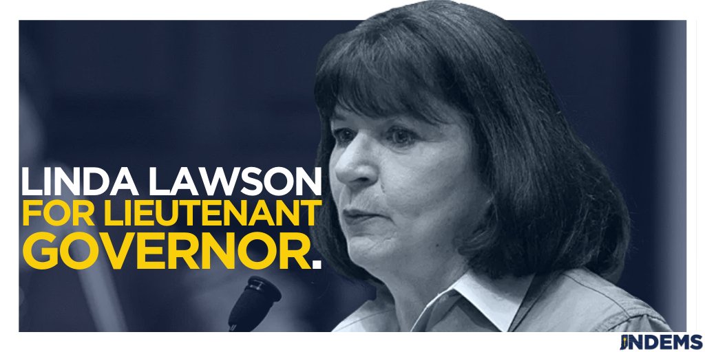 INDems's tweet photo. “As Democrats, we have what it takes to bring equality to Indiana. We have what it takes to represent all Hoosiers.” - @LawsonForIN 

We're looking forward to a future with Linda Lawson as our LG. #2020VirtualConvention https://t.co/e8QXQZBbWW