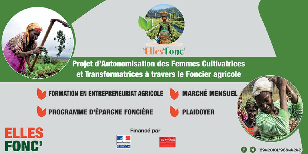 ellesfonc's tweet photo. Le centre #EllesFonc lance le projet d'autonomisation des femmes cultivatrices et transformatrices, à travers l'accès au foncier agricole. Projet financé par l'Ambassade de france au #Niger @ambafr_au_niger   #Formations #AutonomisationFemmes https://t.co/295oyNIf9s