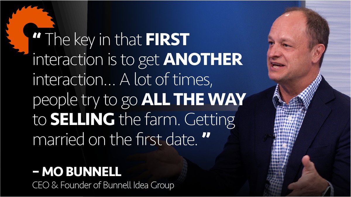IndustrialSage's tweet image. “The key in that first interaction is to get another interaction… a lot of people go all the way: getting married on the first date.” bit.ly/2Xab5mO

More sales tips from @MoBunnell, CEO &amp;amp; Founder of @GrowBIG_BD
#sales #discprofiles #thesnowballsystem #GaryVeeChallenge