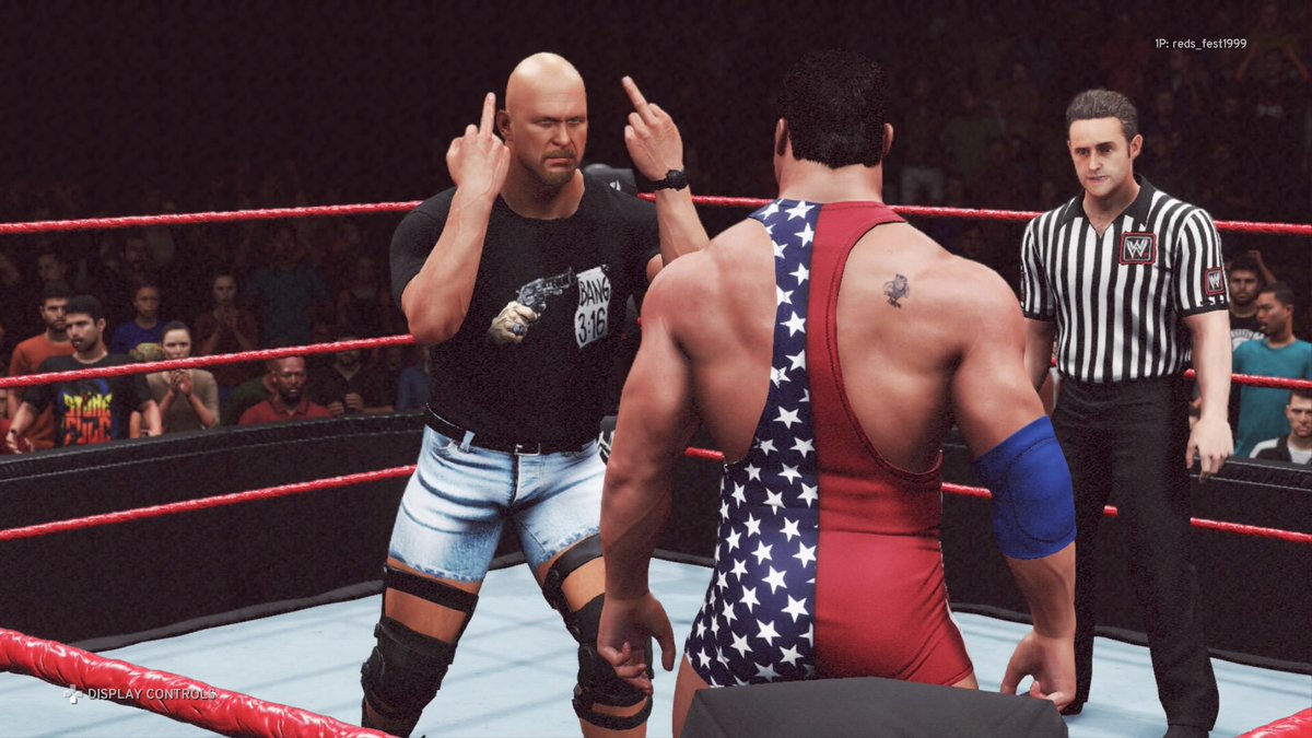 KayfabeBrandon's tweet photo. FOR THE BRAND!!! @Pucksouthere #OffTheRope #prowrestling #wwe2k https://t.co/GVaI2mjPFU