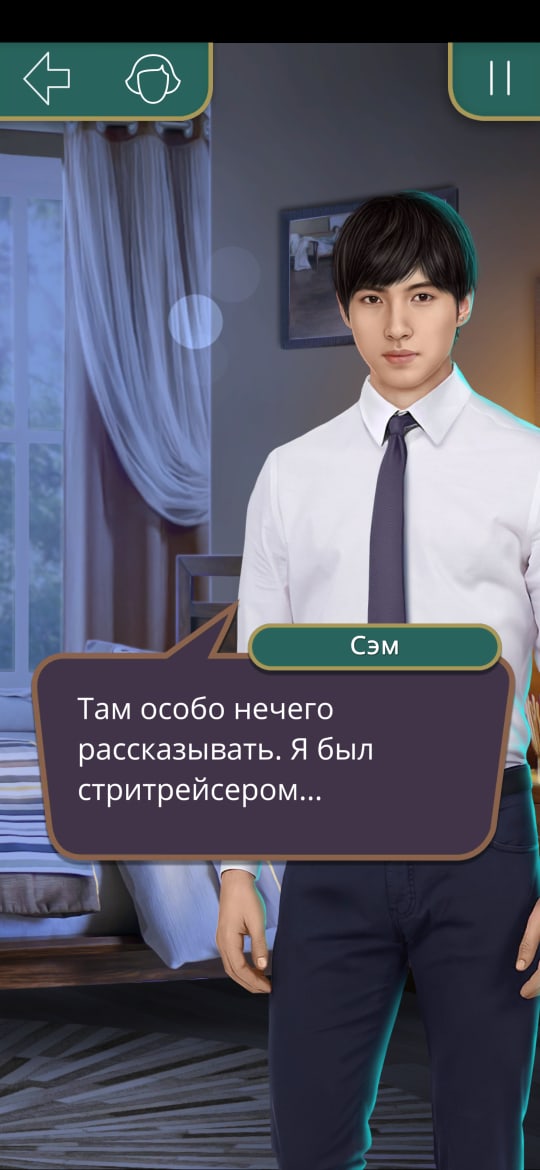 skvidvi's tweet photo. Гонщик Сэмюэль "секрет небес" 
Сэм рассказывает о своём прошлом (из секрета небес) в я охочусь на тебя
#клуَбромантиٍки https://t.co/iJDEsWD98i