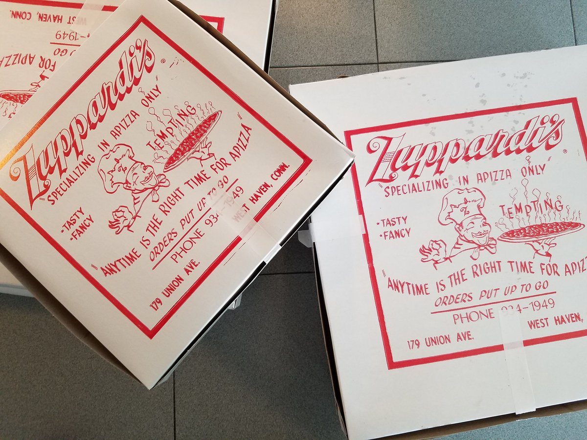 PlanningAutumn's tweet photo. I went with Zuppardis for my birthday pizza.

#newhaven #newhavenpizza #abeetz https://t.co/BFN9g2moXs