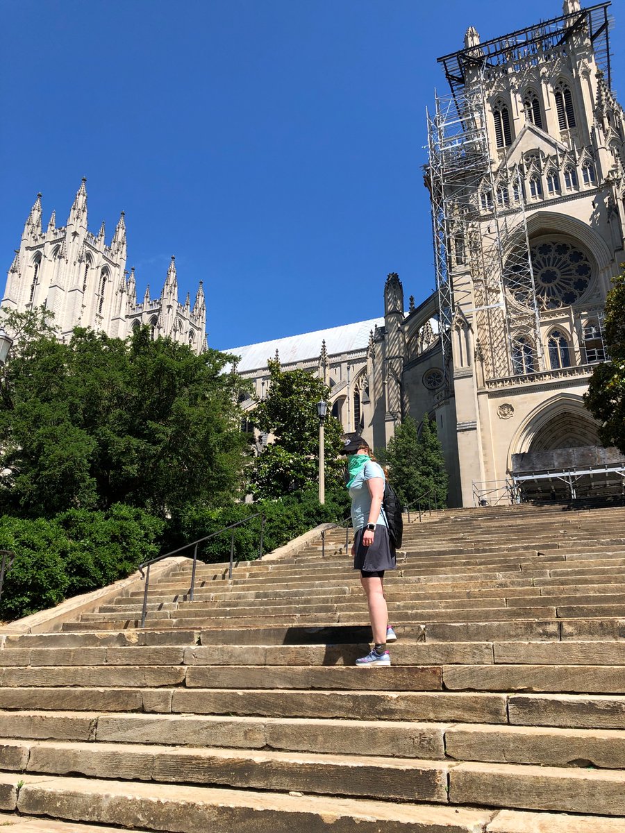 Betsyreads's tweet photo. More steps on the south side of the Washington National Cathedral. Iโm sure George and the gargoyles approve. 207 total, 151 left! #BigVirtualClimb #ClimbConquerCure @llsusa #mpc2020 #peakersscotland #WashingtonDC #DistrictofColumbia #cityhiking @mypeakchallenge @mpcfitlanders https://t.co/qjKuO1XEQX