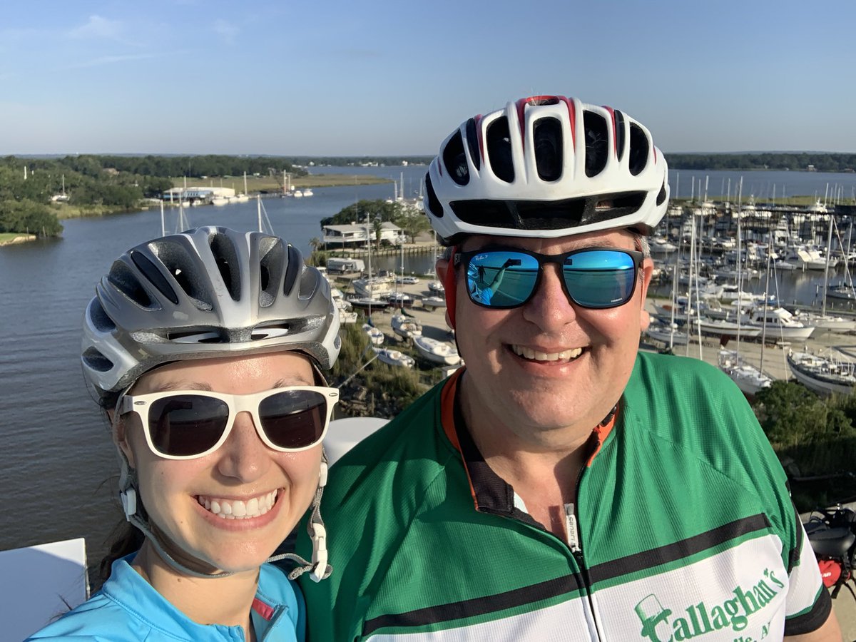 AshleighFBowman's tweet photo. I cycled 30 miles this morning for @NAPNAP Foundation’s virtual race, including a climb up the Dog River Bridge to enjoy this beautiful view. What a great morning to enjoy the outdoors and benefit the future of our profession. #NPstudentsforward https://t.co/EtoSHWc0bO
