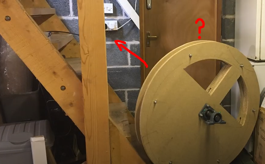 simbellsim's tweet photo. Oh Boy ! ...  Scrap Challenge - A Home Dumbbell! - 7. Installation https://t.co/hCLGFcgtp4  .. and I actually get to see if it (basically) works! .. #scrapchallenge #bellringing https://t.co/CC1o4wtKHA