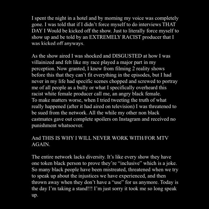 I wrote this to share my personal experience on @exonthebeach @mtv and encourage anyone else who has