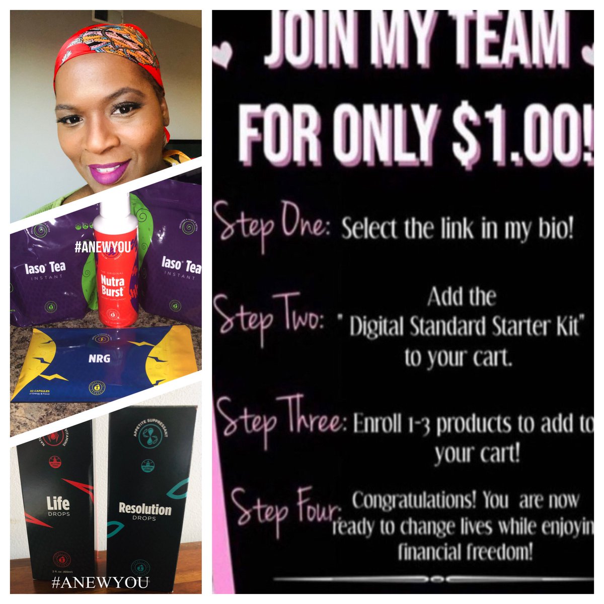 kishaofcourse's tweet photo. 📌Enroll today for just $1 - offer expires soon...
#lifestyle2.0 #cbdtea #nutraburst #NRG #resolutiondrops #askmehow #allnaturalproducts #financialfreedom #anewyou #lifechanging #healthiswealth #essentialoils #charcoalproducts #infinityoil #vitamins #linkinbio https://t.co/uFJF9sx3H9