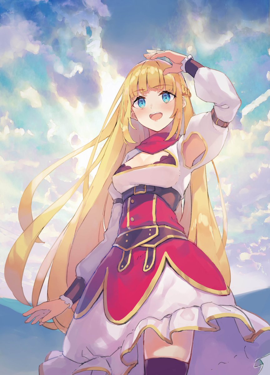 ざっぽん アニメ10月放送開始 真の仲間8巻発売中 真の仲間じゃないと ７巻イラストをちょこっと公開です 雨上がりの空とリット 希望に満ち溢れているシーンです どんな土砂降りの雨も いつかきっと止むはず 真の仲間