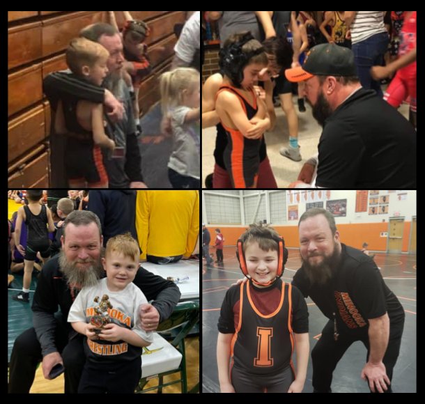 Our Family lost a great one yesterday in Coach, Father, Fan, and Friend John Carey. Minooka wrestling family please keep John's family in your prayers. Mike... You always made your dad proud. Know we will always be here for you just like your dad was there for all of us.