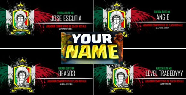 📢 ¡¡Atención brous!! 📢
En el torneo del Domingo 14/06/20 estaremos regalando Headers de Clash Royale a los 3 primeros lugares del torneo!!

El diseño será elegido por los ganadores 🥇 🥈🥉
(sigan la transmisión en vivo por Facebook como Fuerza Elite MX)