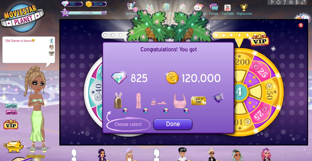 Moviestarplanet vip
