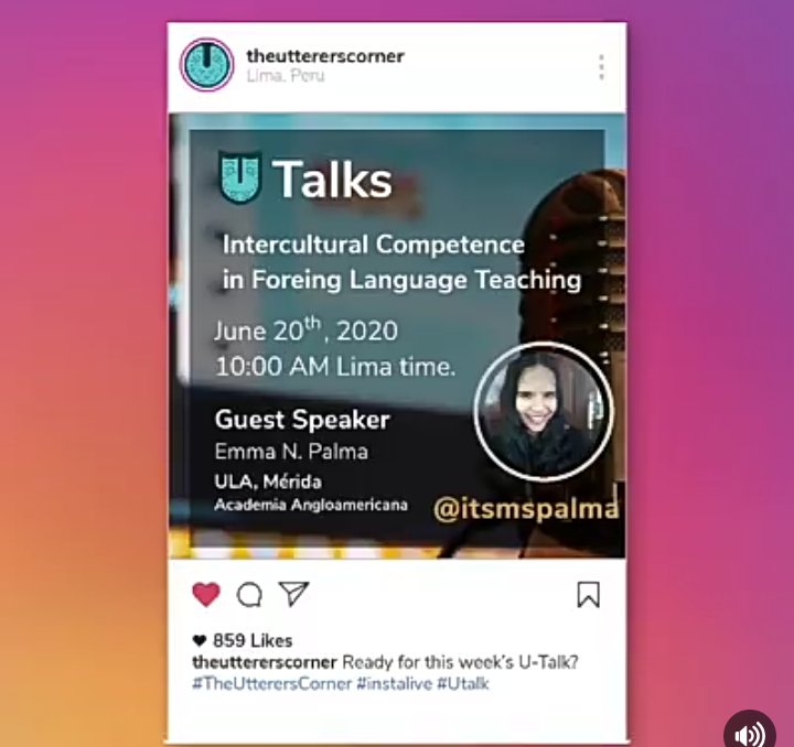 UtterersCorner's tweet photo. We are happy to announce our next week's. U-talk with Prof. @EmmaPalmaV DON'T MISS IT!
#TheUtterersCorner #Utalks #Language https://t.co/2riWLvj8tw