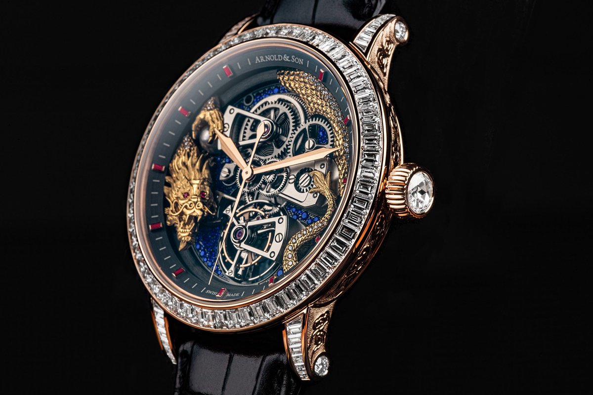 ArnoldandSon's tweet photo. To create a bespoke piece like the TBTE Dragon, all it takes is some imagination. Leave the rest to our teams of designers, engineers, artisans and watchmakers to bring your idea into reality. https://t.co/HkyuDV2owL