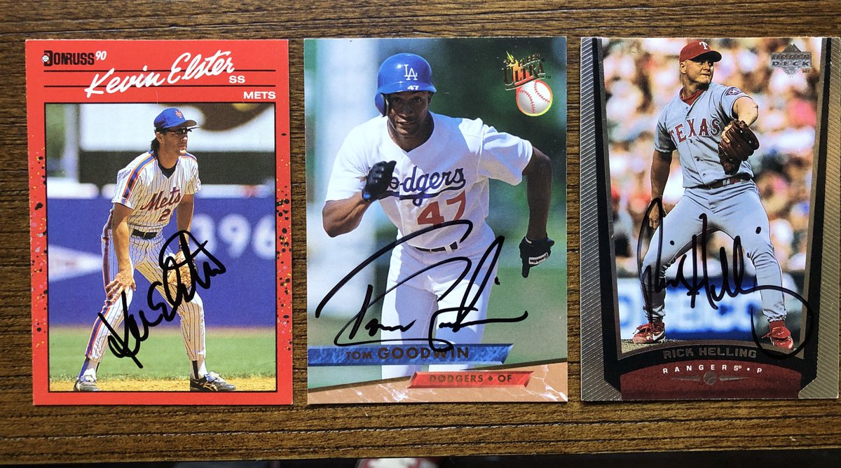 Here’s another one: 13 autographed baseball cards from late-90s / early 2000s Texas Rangers, incl. Rafael Palmeiro, Rick Helling, Ruben Mateo and others. All proceeds go to the Equal Justice Initiative.  https://www.ebay.com/itm/233618467446