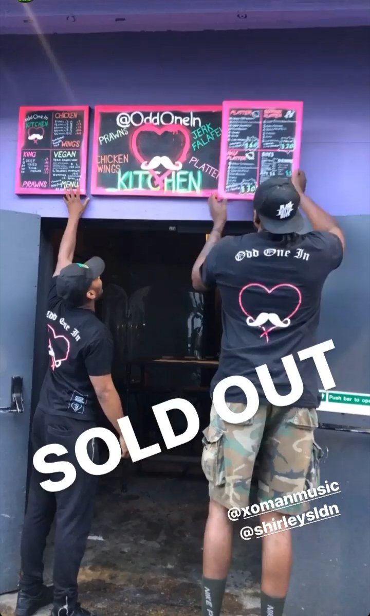 We sold 'what we thought' was 4 days worth of food in 3 days!! MASSIVE THANK YOU to EVERYONE that came through on our opening week, sorry to those that missed out🙏🏾 We are back on Thursday, more food, more vibes, ONE KITCHEN 🖤💛💚
#jerkfalafel 
#london
#Clapham 
#Foodie