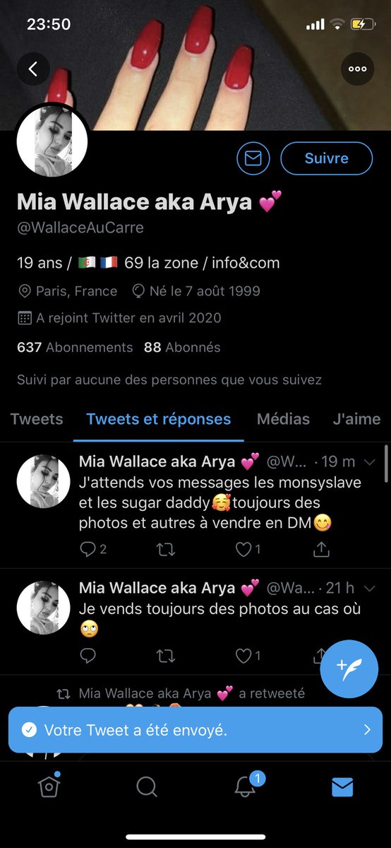 anti_comptefake's tweet photo. À SIGNALER!!!! @WallaceAuCarre est un mec qui a acheté des photos de pieds et les revend en ce faisant passer pour une domina!! https://t.co/oALoRlNbpc