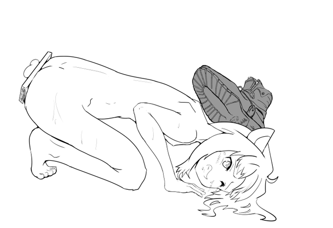 酷い目に合う男の娘きりたん CG集製作線画進捗
現在14/16枚 