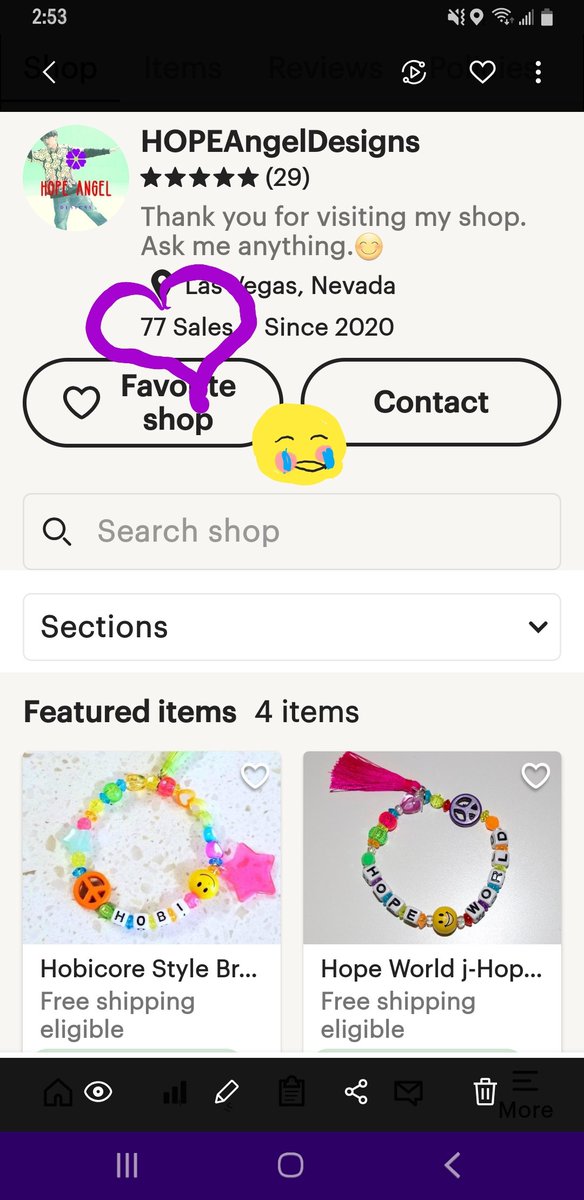 AllMyLove2Hobi's tweet photo. Is it not a coincidence that I reached 77 sales yesterday in my store? On BTS's 7th anniversary? In my #BTS inspired accessory shop for #BTSARMY? Are there really no coincidences?💜😭💚
@BTS_twt #7th_anniversary_BTS #BTS7thBday #2020BTSFESTA #HOPEAngel😇 #etsyseller https://t.co/6LjaHHOH3h