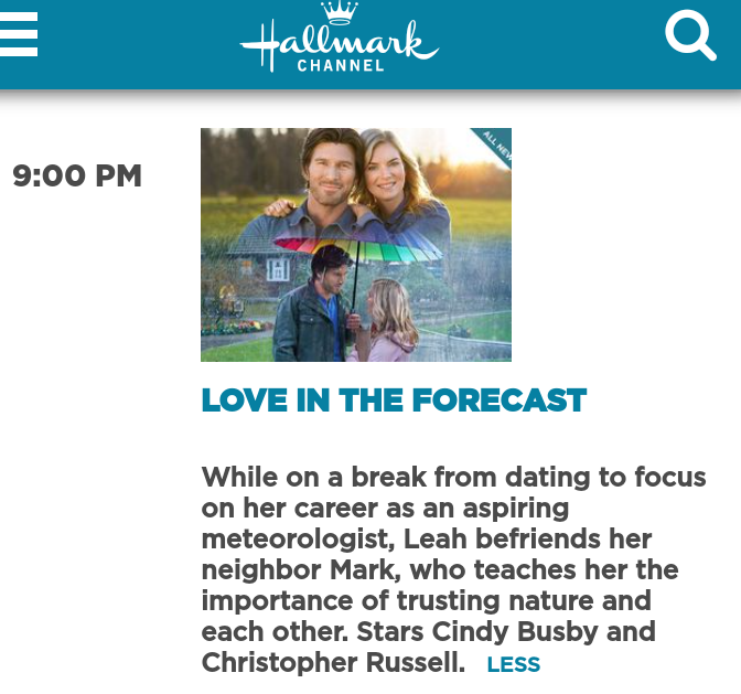 hallmarknerd's tweet photo. Weekend is here:
#SaturdaywithHallmark premiere of #LoveInTheForecast β
9p/8c on @hallmarkchannel
#SundayswithHallmark premiere of #TimelessLove β€ 9p/8c on @hallmarkmovie
#IloveHallmarkmovies #Ilovehappyendings #Hallmarkies @nydiaraquel25 https://t.co/YzOGw0YakL