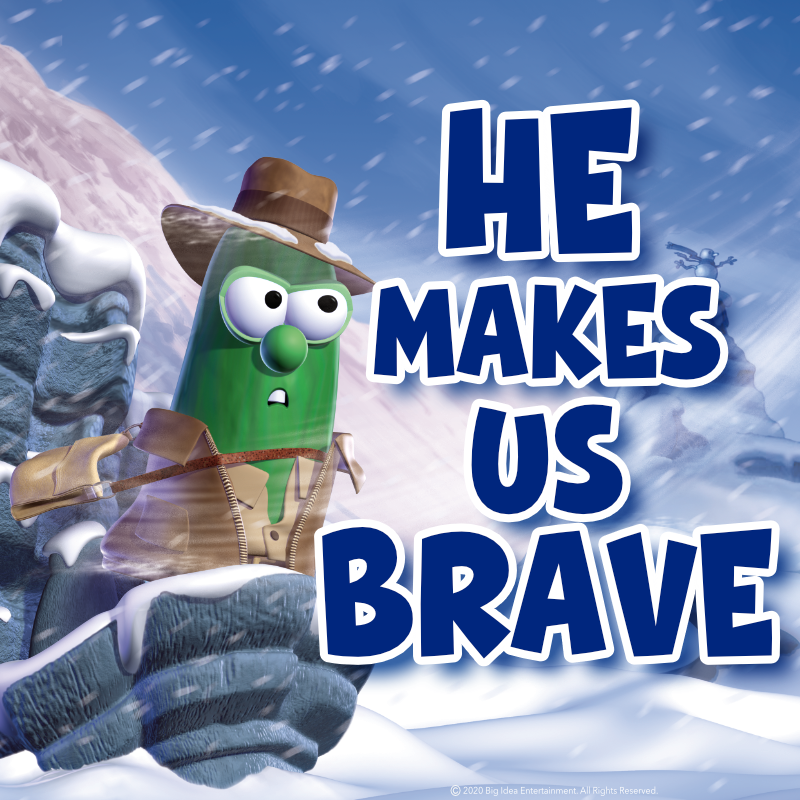 VeggieTales's tweet photo. You can walk in confidence and courage because God is with you. https://t.co/RNWH8EeCFr