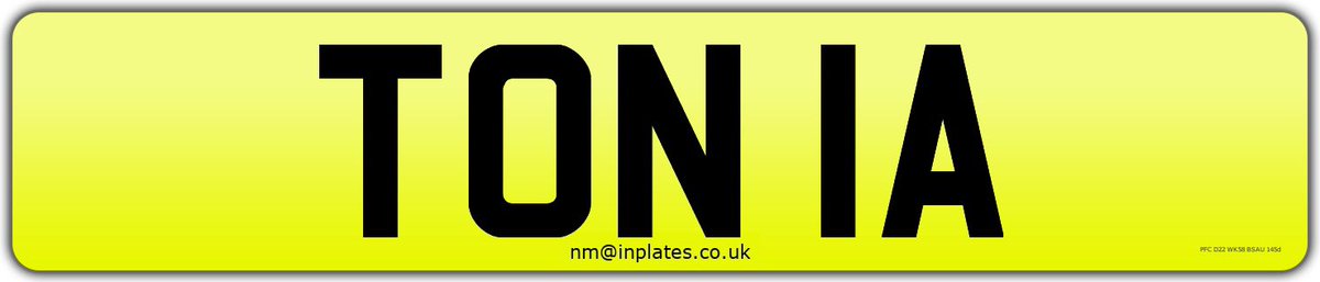 inplates's tweet photo. TON 1A registration number for sale Β£100k #numberplate #privateplate #numberplates #privateplates #privatereg #supercar #privatenumberplate #ferrari #supercars #platespotter #dvla #supercarsoflondon #lamborghini #rollsroyce #personalisedreg #carporn #regplate #instacars #tonia https://t.co/GiOsEDINMs