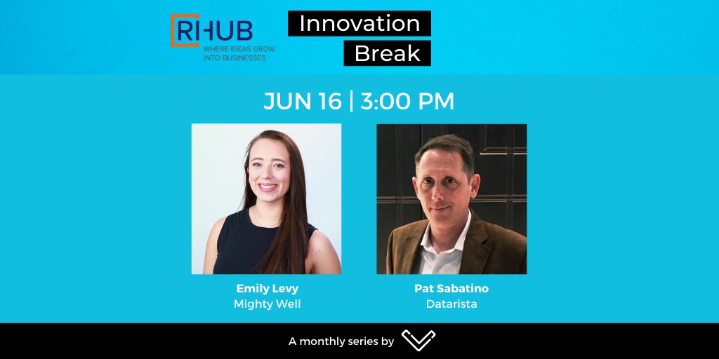 [VIRTUAL SESSION]

Join us and @ri_hub on June 16 from 3-4 PM as we meet two founders,  <a href="/mightywellEmily/">Emily Levy</a> and Pat Sabatino of <a href="/Datarista/">Datarista</a>, who left and then made a conscious decision to come back to Rhode Island to grow their businesses!

RSVP:
buff.ly/2MP2Zu6