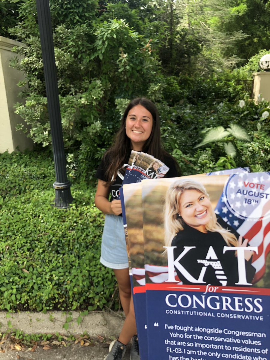 realdanielnich's tweet photo. great day getting to know the voters of FL-03 and getting the word out about Kat! @Kat_Cammack #fl03 #flapol #teamkat #katforcongress https://t.co/nGEFcJe6qk