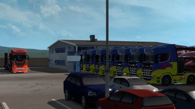 cadetchick18's tweet photo. @FalconTrucking drivers experienced some of the harshest roads that Iceland had to throw at them but in the end, they successfully delivered the helicopters to their destination! Thanks to Tango Transport for helping out! #ets2 #multiplayer #convoy https://t.co/Qkzkc5uomR