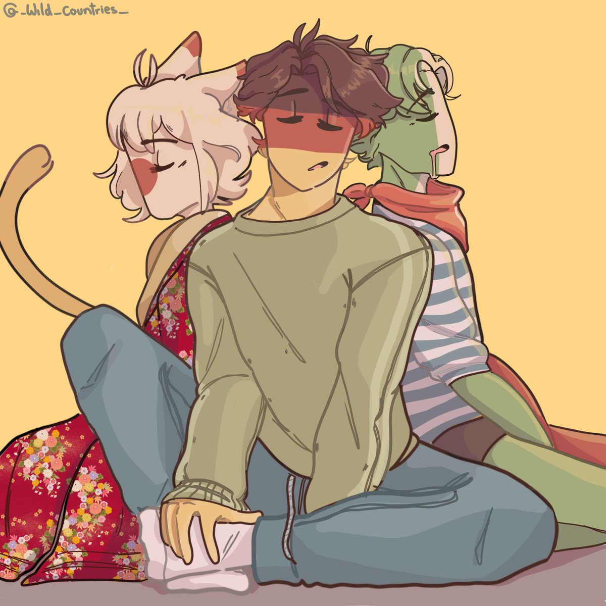 Cortex68981247's tweet photo. Zzz~

#countryhumans
#contryhumansjapon
#countryhumansitalia
#countryhumansalemania
#countryhumansalemania https://t.co/g9w8IHoQfh