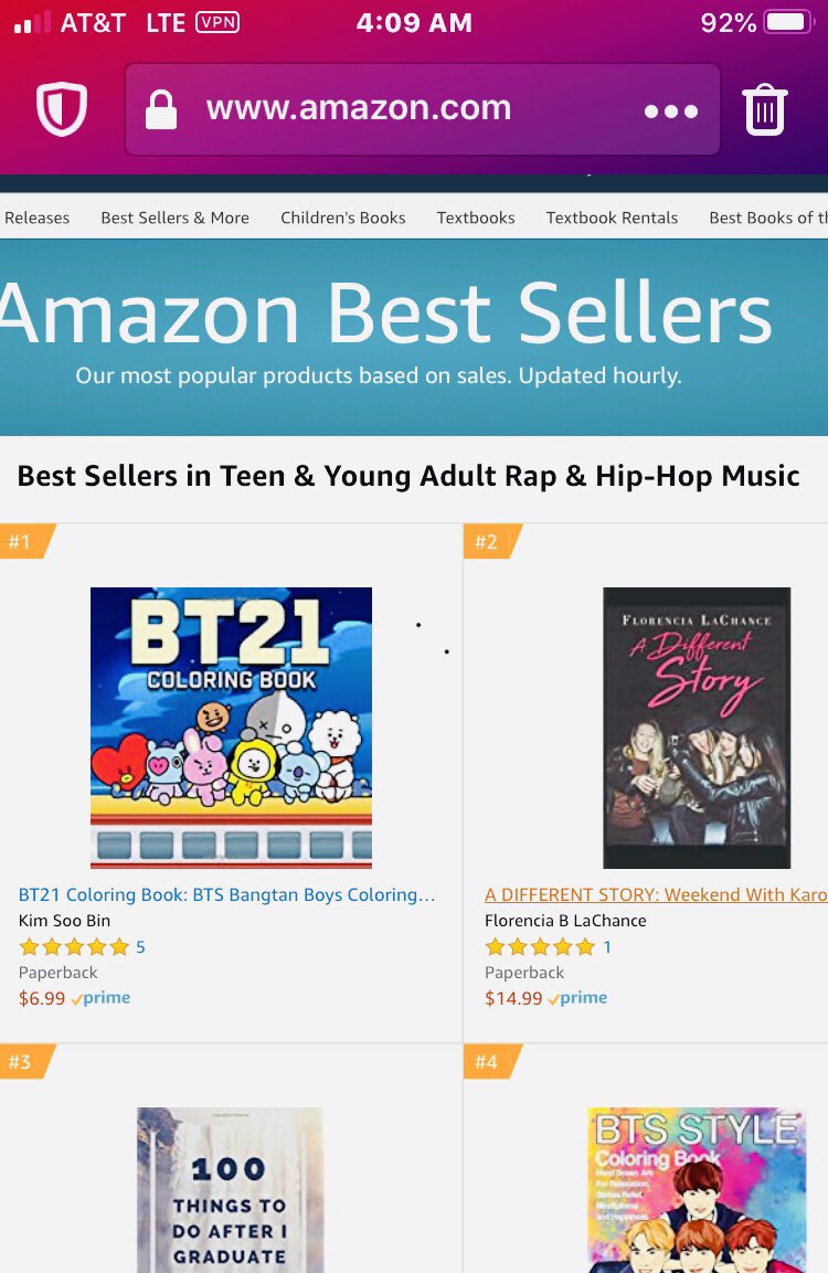 MulattoDOA's tweet photo. PEEPS, I AM SO EXCITED. I decided to just randomly check my book rankings and @adifferentstory is #2 on the AMAZON BESTSELLER LIST in #ya #rap &amp; #hiphop # thank you #graditude #blessings #YAREADERS #teenlit #chiklit #beachreads #iargt #RT 💕💕💯https://t.co/efPkfRCjaC https://t.co/UuTtQgxlT9