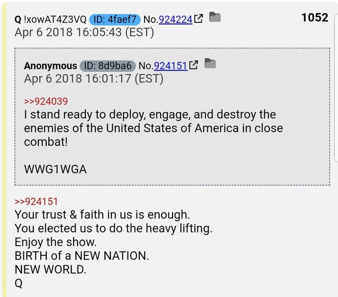 6.  #QAnon Put on the full armor of God so you can take your stand.Everything you see is aimed at eliminating your power.To make you [controlled] silent, fearful, powerless.History has taught us that People Will Rise. YOUR VOICE MATTERS.YOUR VOTE MATTERS.A Moment In Time #Q