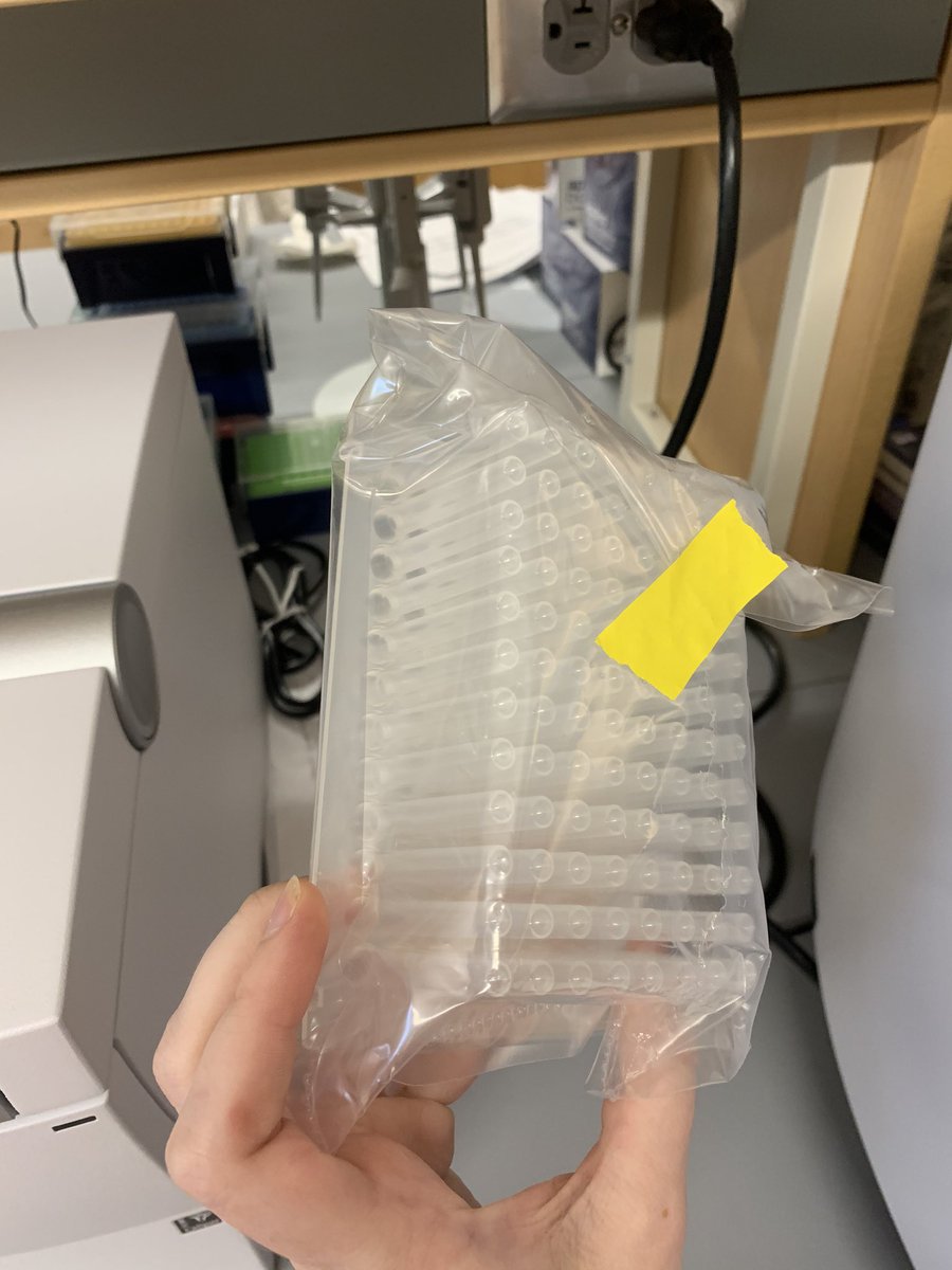 The mag beads, which sample RNA gets stuck to, are selectively transferred between wash plates by the magnetic comb, which is covered by a disposable “tip comb” to avoid cross-contamination between runs. [11/n]
