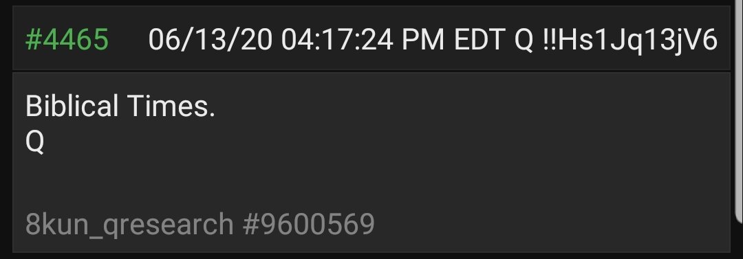 8.  #QAnon Our struggle is not against flesh and blood, but against the rulers, against the authorities, against the powers of this dark world and against the spiritual forces of evil in the heavenly realms.  https://biblehub.com/ephesians/6-12.htm  #Q