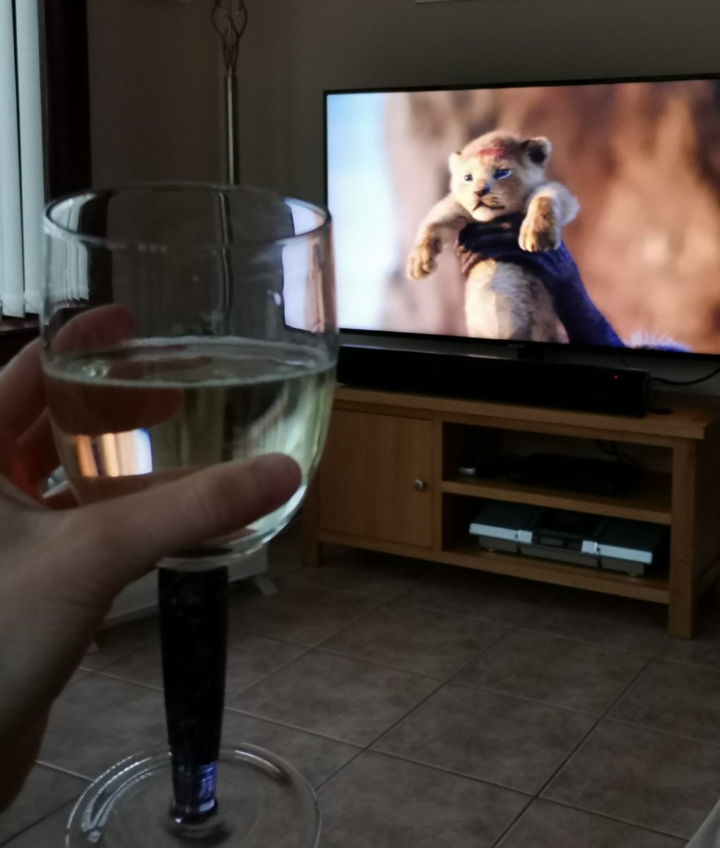 Day 89. Switched off from the world tonight. Had prosecco and watched The Lion King on Disney +. I cry at one bit, without fail, every single time no matter how many times I've seen the film!