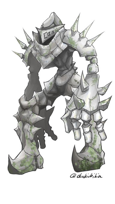 #絵描きさんと繋がりたい #創作クラスタさんと繋がりたい ゴーレム    オリジナル 